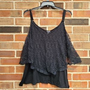 Torrid Black Lace Top